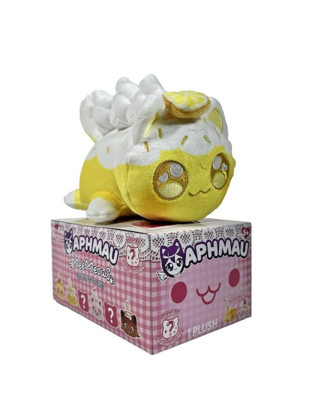 Aphmau MeeMeows LEMON MERINGUE Cat 6" Plush Bakery Limited Edition